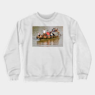 Boats on the Hooghly 03 Crewneck Sweatshirt